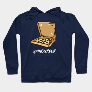 Slightly Wrong  Funny Pizza Hamburger Hoodie